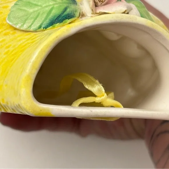 Vintage ESD Japan ceramic anthropomorphic cat wall pocket - Picture 6 of 8